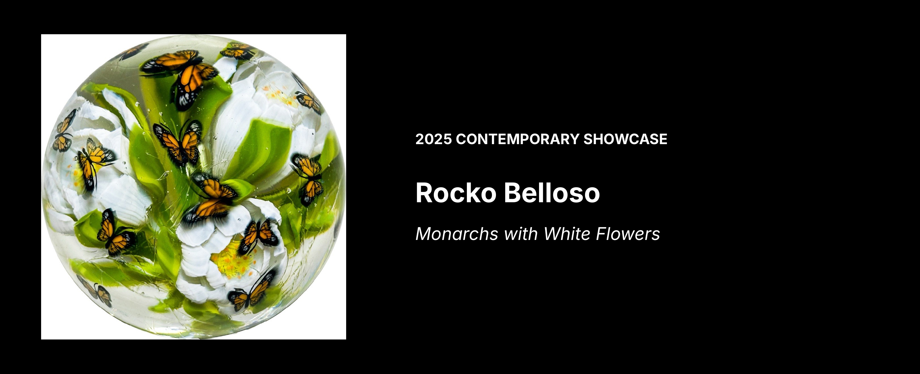Rocko Belloso — Monarchs with White Flowers