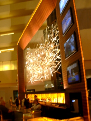 Hotel atrium lobby bar